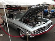 Silver Chevelle SS 396 With Black Vinyl Top